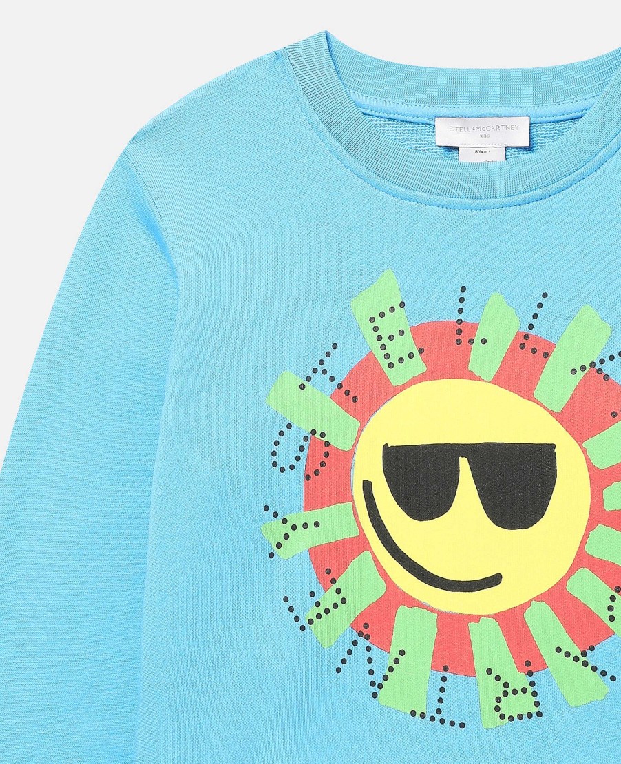 Barn Stella McCartney T-Shirts Och Troja | Sunshine Face Troja