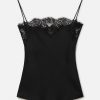 Kvinnor Stella McCartney Skjortor Och Toppar | Guipere Spetskant Satin Cami Top