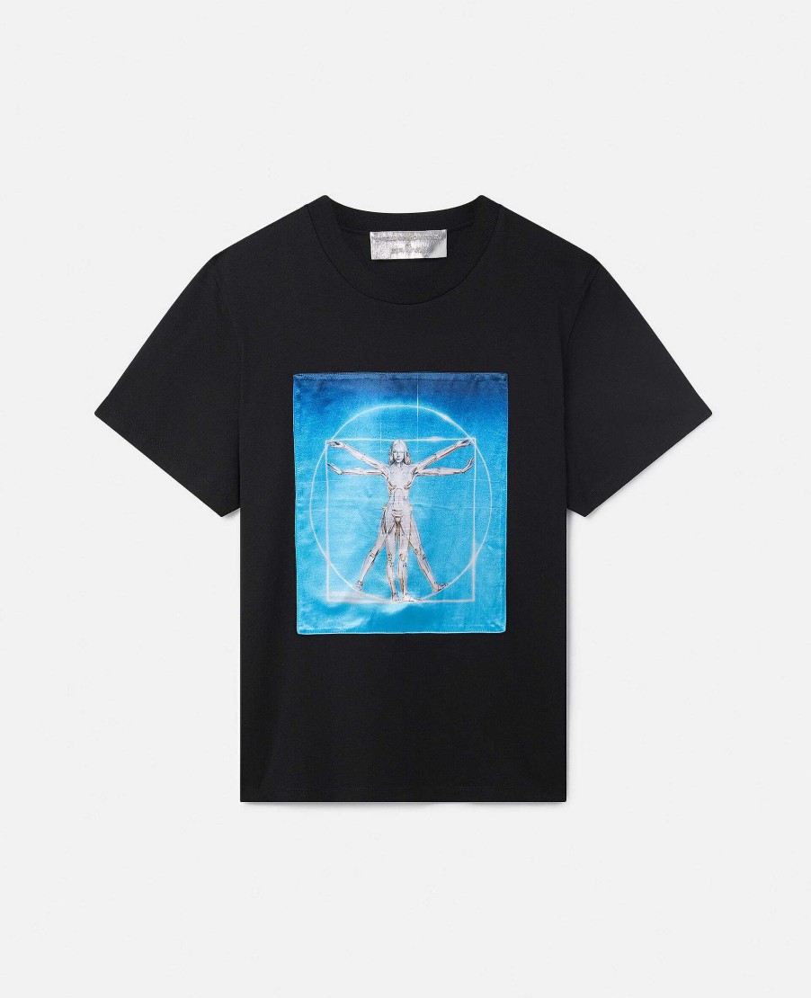 Unisex Stella McCartney T-Shirts | Vitruvian Woman T-Shirt I Overdimensionerad Ekologisk Bomull