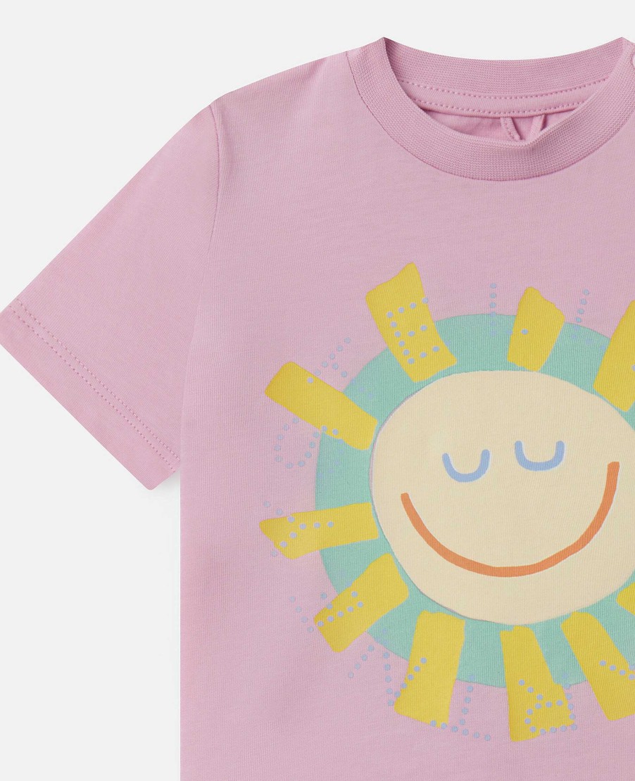 Barn Stella McCartney Baby Flickor | Medallion Logo Sunshine Sweatshirt