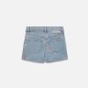 Barn Stella McCartney Byxor Och Kjolar | Randiga Jeansshorts Med Rosett