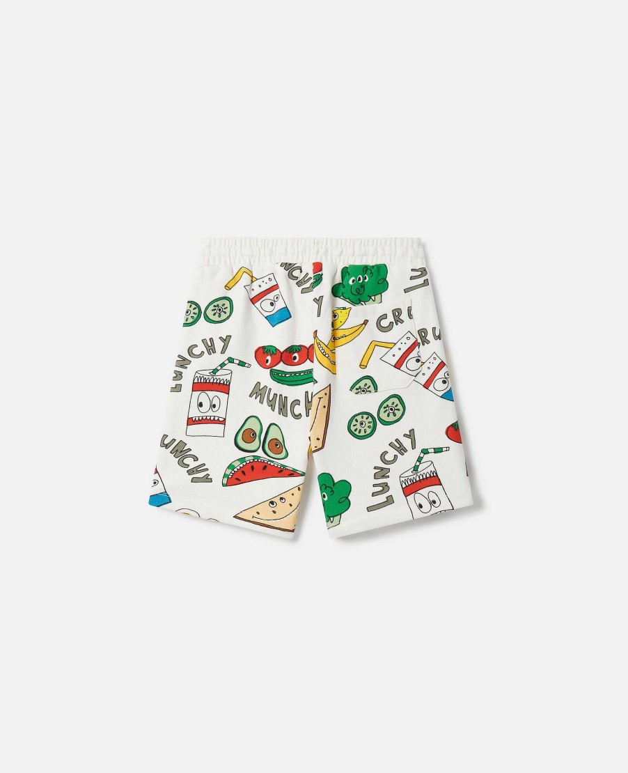 Barn Stella McCartney Byxor Och Shorts | Crunchy Lunchy Print Shorts