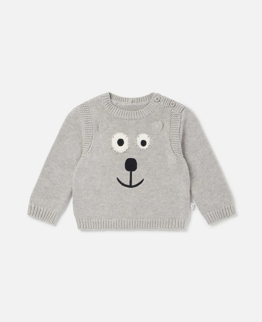 Barn Stella McCartney Baby Boys | Bear Motiv Jumper