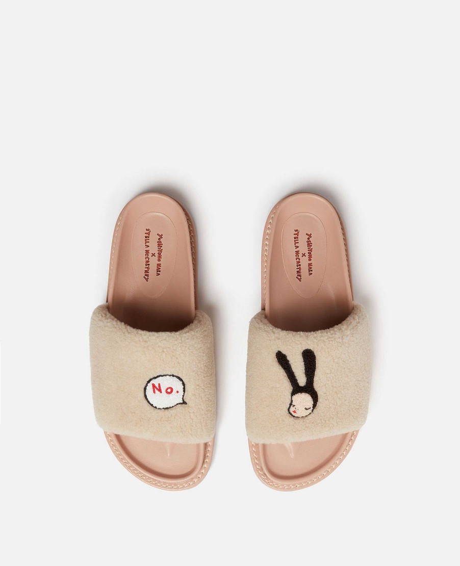 Unisex Stella McCartney Skor | Signature Little Black Bunny Slides Herr