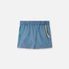 Barn Stella McCartney Baby Flickor | Scalloped Edge Chambray Shorts