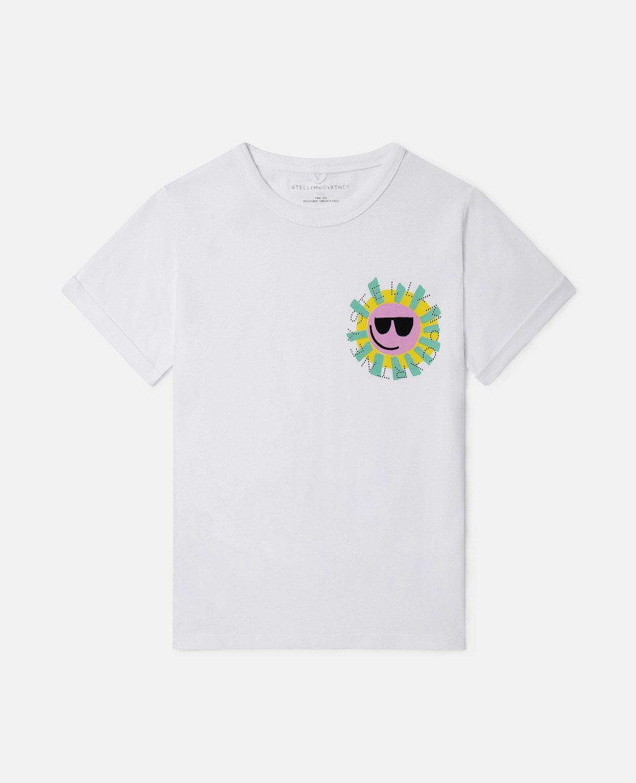 Barn Stella McCartney T-Shirts Och Toppar | Sunshine Badge T-Shirt