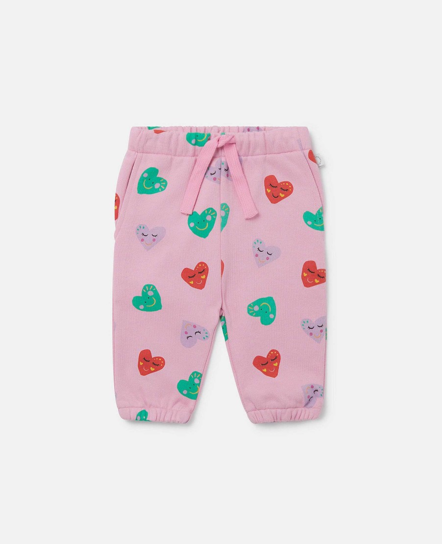 Barn Stella McCartney Baby Flickor | Joggingbyxor Med Leende Hjarta