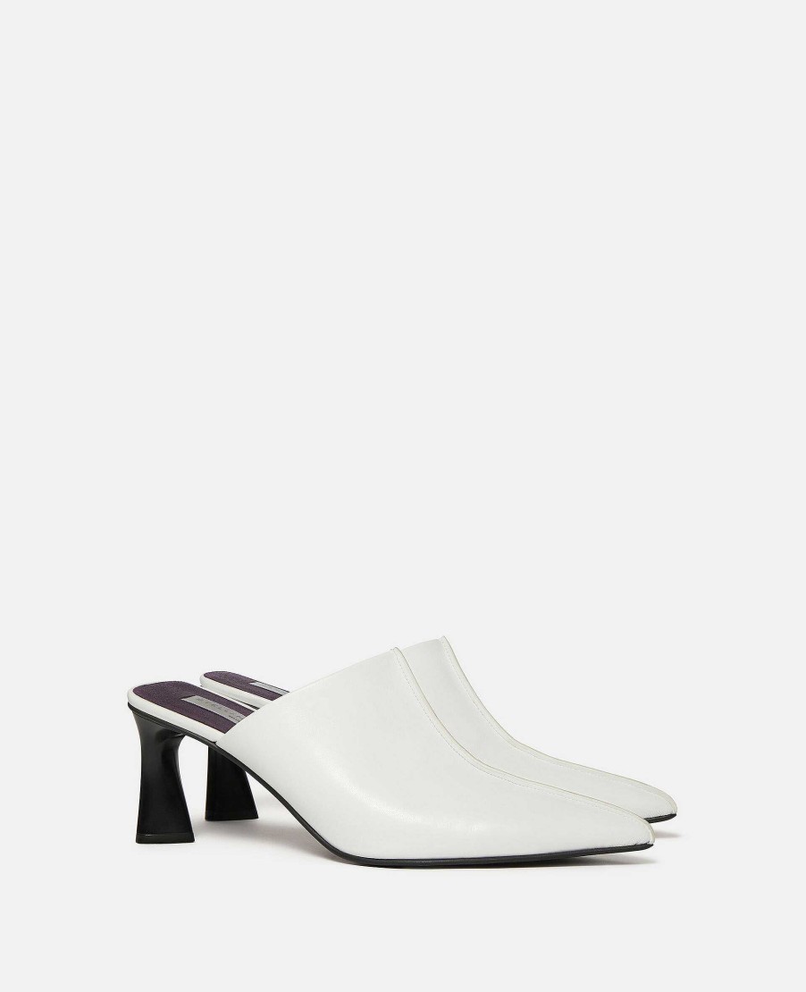 Kvinnor Stella McCartney Halar | Elsa Spetsad Mule Kattunga Klackar