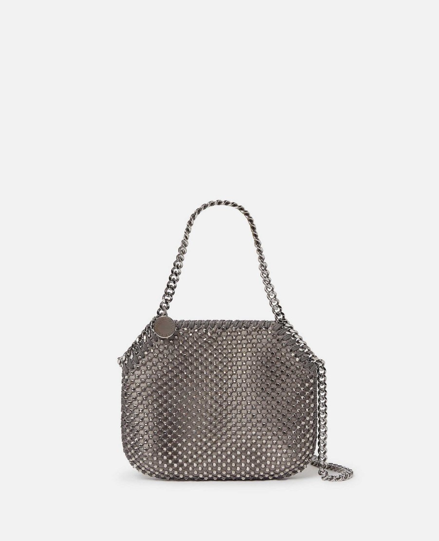 Kvinnor Stella McCartney Ikonisk Falabella | Falabella Crystal Mesh Mini Tote Bag