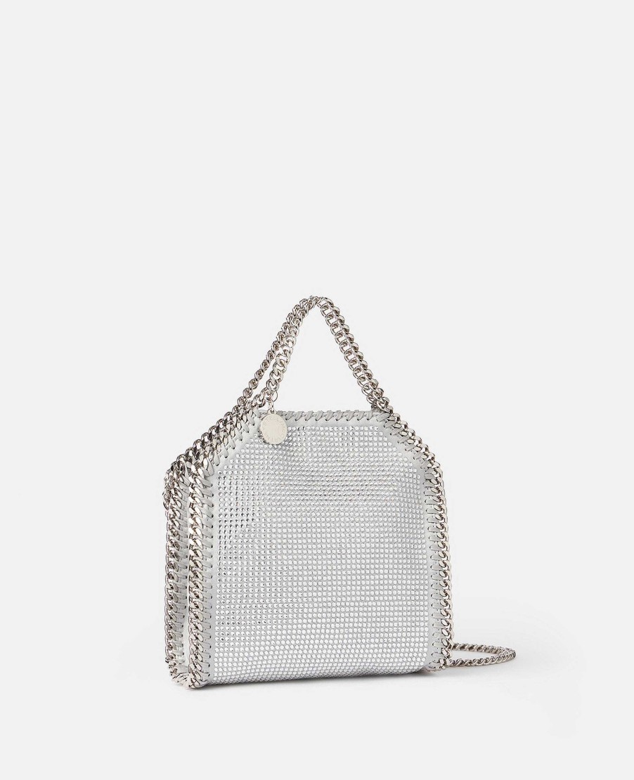 Kvinnor Stella McCartney Crossbody-Vaskor | Falabella Crystal Mesh Mini Tote Bag