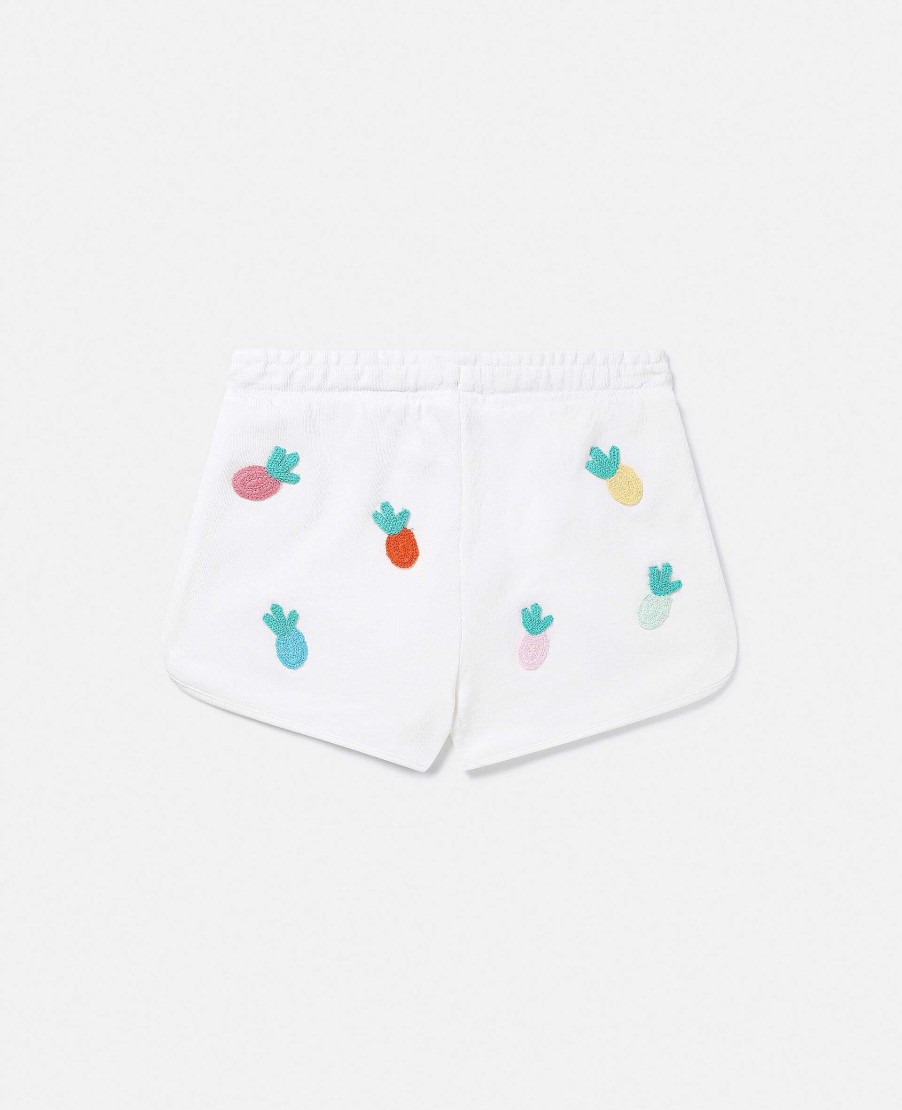 Barn Stella McCartney Byxor Och Kjolar | Fruit Virkad Jersey Shorts