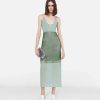 Kvinnor Stella McCartney Klanningar | Kristallpanel Satin Slip Dress