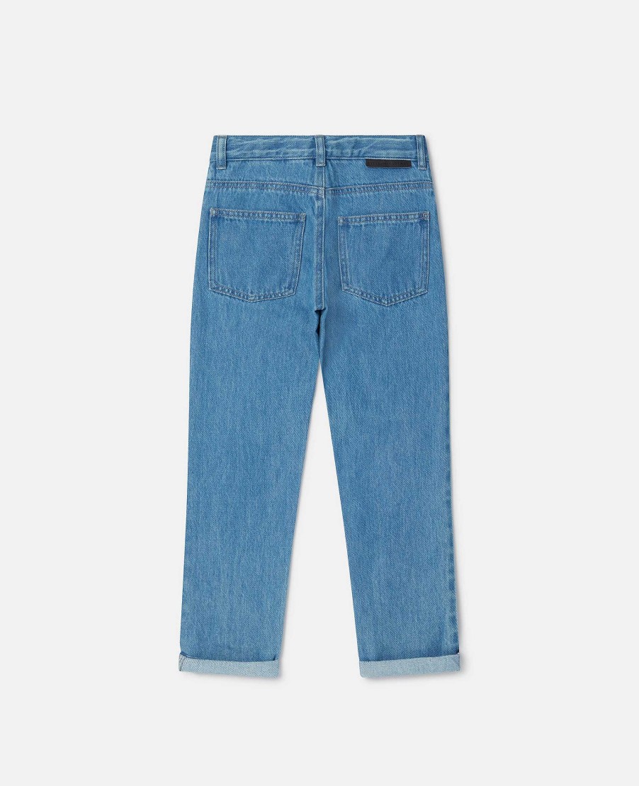 Barn Stella McCartney Byxor Och Shorts | Jeans Med Avslappnad Passform