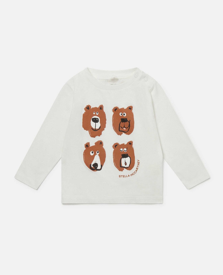 Barn Stella McCartney Baby Boys | Grizzly Bears Langarmad T-Shirt