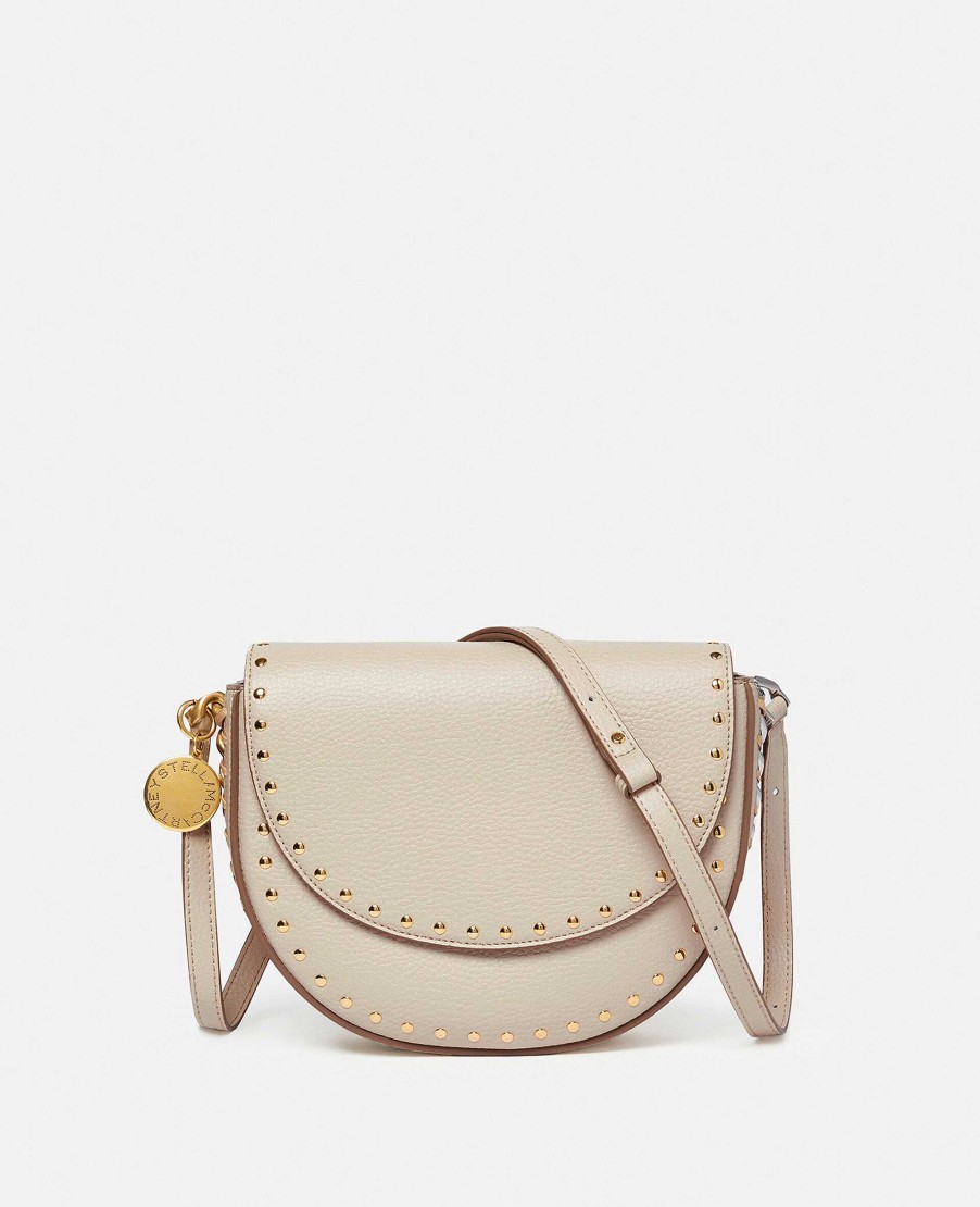 Kvinnor Stella McCartney Frayme Vaska | Frayme Dubbade Grainy Alter Mat Medium Flap Axelvaska