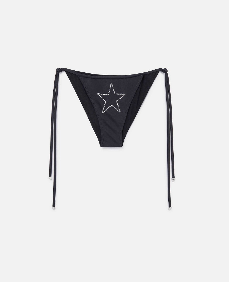 Kvinnor Stella McCartney Badklader | Diamante Star Bikinitrosa Med Sidband