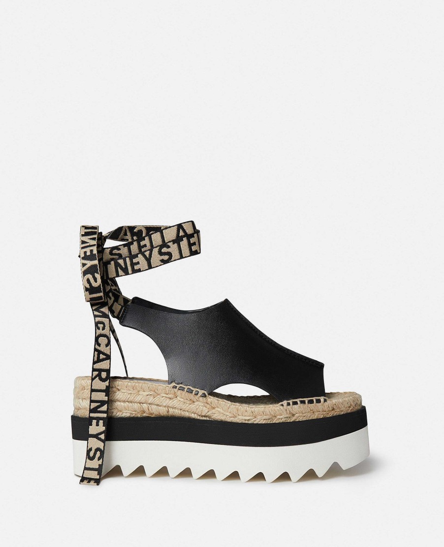 Kvinnor Stella McCartney Kilar | Gaia Peeptoe Platform Espadrilles