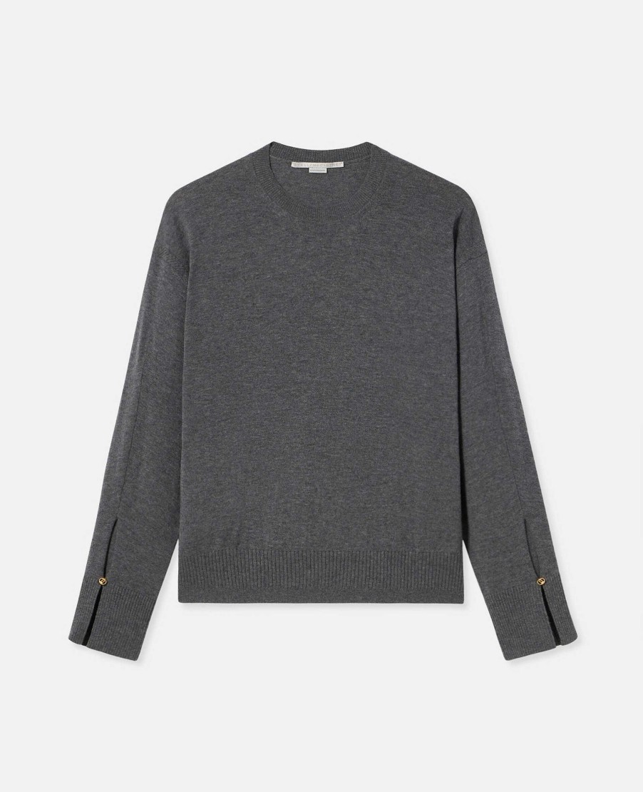 Kvinnor Stella McCartney Stickat | Stella Iconics Split Cuff Jumper