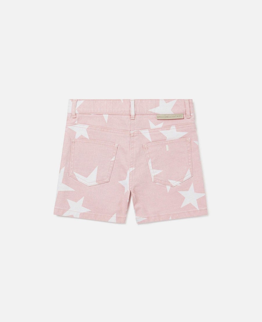 Barn Stella McCartney Byxor Och Kjolar | Stjarntryck Jeansshorts