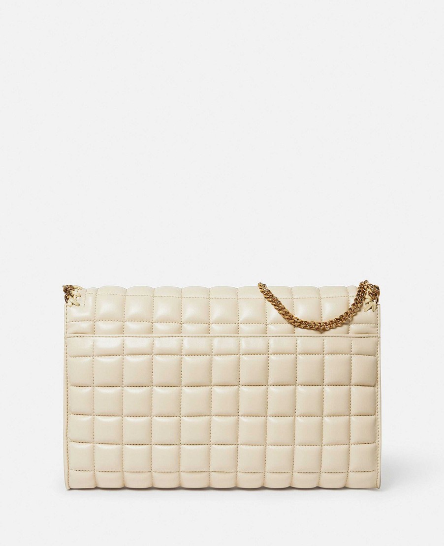 Kvinnor Stella McCartney Crossbody-Vaskor | Falabella Square Quilted Wallet Axelvaska