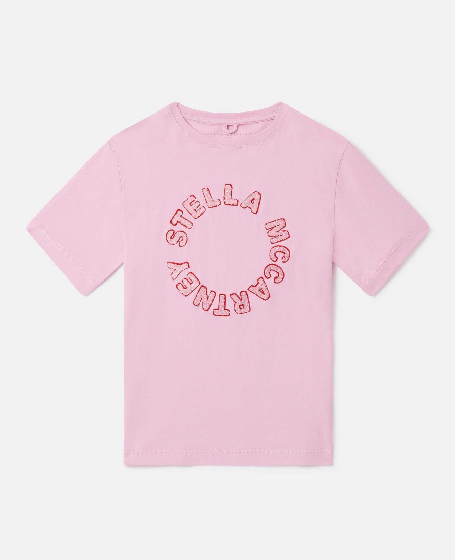 Barn Stella McCartney T-Shirts Och Toppar | Medaljong Logotyp T-Shirt