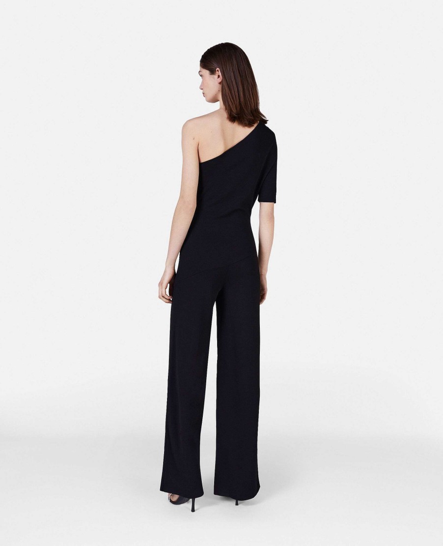 Kvinnor Stella McCartney Allt-I-Ett | Kompakt Stickad En-Axel Jumpsuit