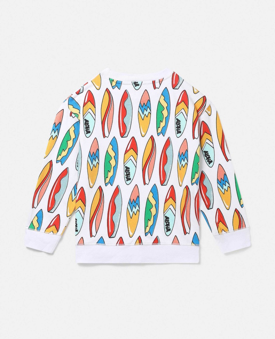 Barn Stella McCartney T-Shirts Och Troja | Sweatshirt Med Surfbrada