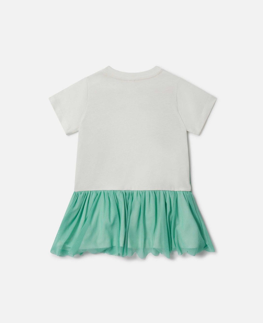 Barn Stella McCartney Baby Flickor | T-Shirtklanning Med Dubbel Sjohasttryck