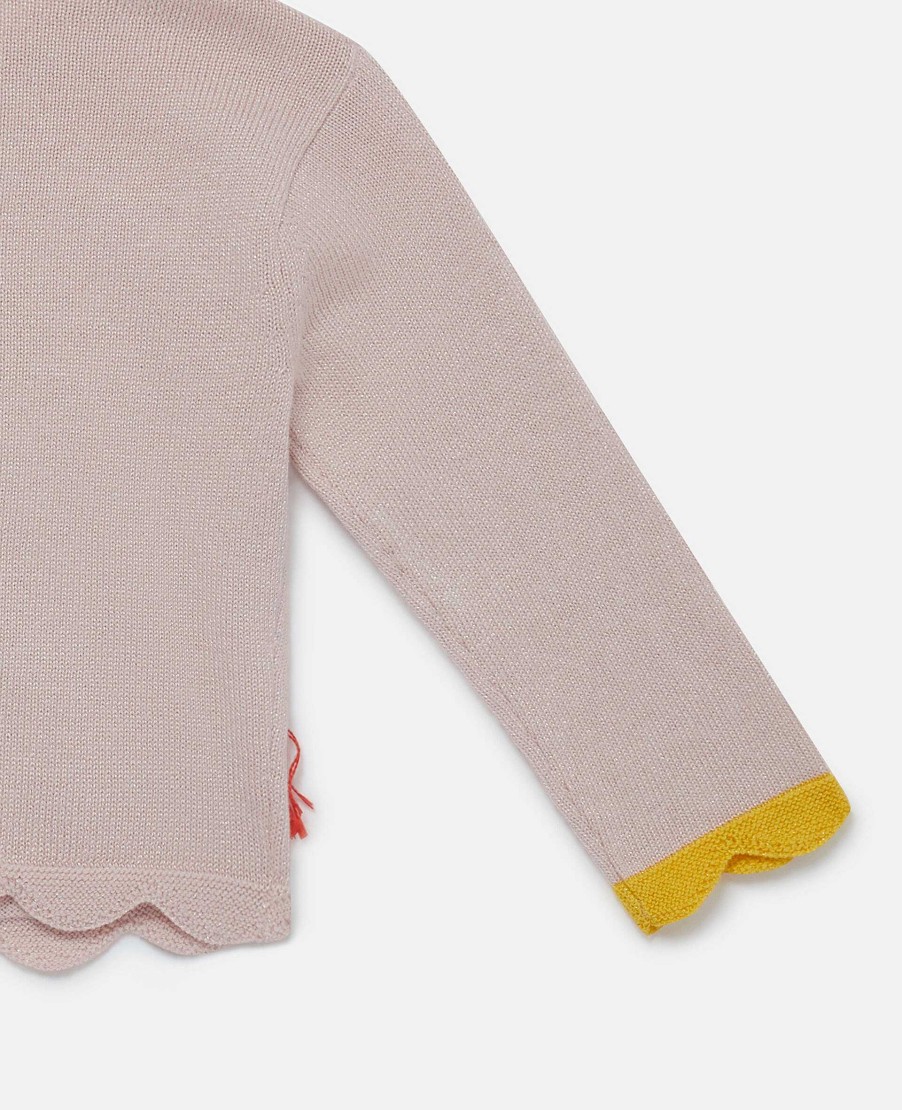 Barn Stella McCartney Baby Flickor | Rainbow Ribbon Cardigan