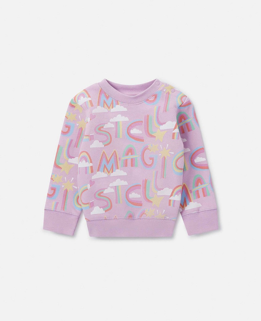 Barn Stella McCartney Baby Flickor | Rainbow Magic Print Sweatshirt