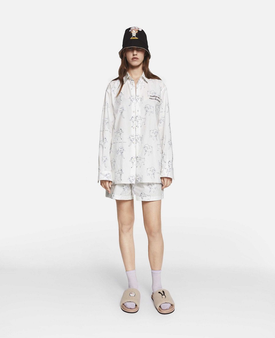 Unisex Stella McCartney Byxor Och Shorts | Far Kan Aldrig Sova Print Shorts