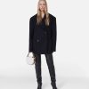 Kvinnor Stella McCartney Skradderi | Dubbelknappt Peacoat