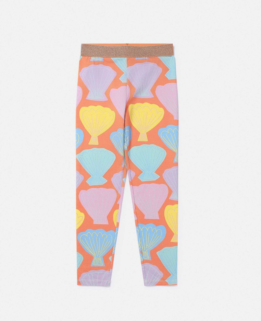 Barn Stella McCartney Byxor Och Kjolar | Leggings Med Snackskalstryck