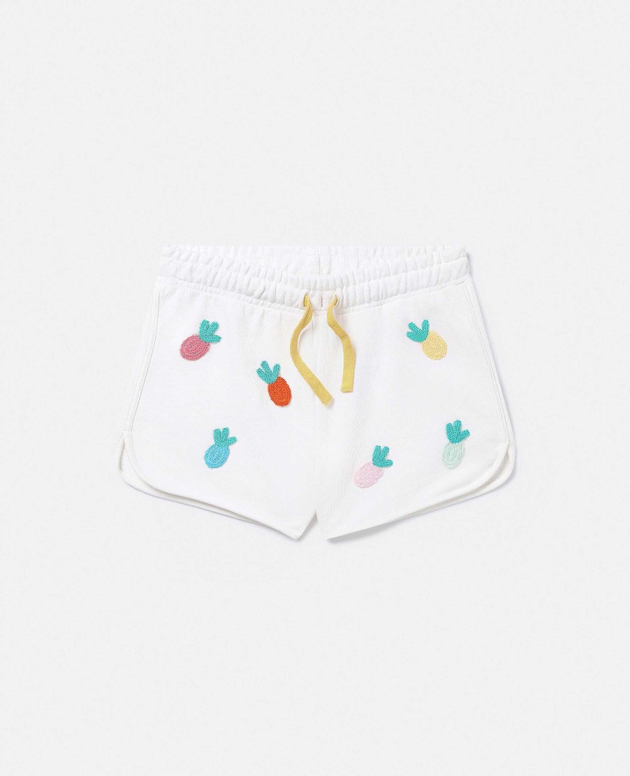 Barn Stella McCartney Byxor Och Kjolar | Fruit Virkad Jersey Shorts