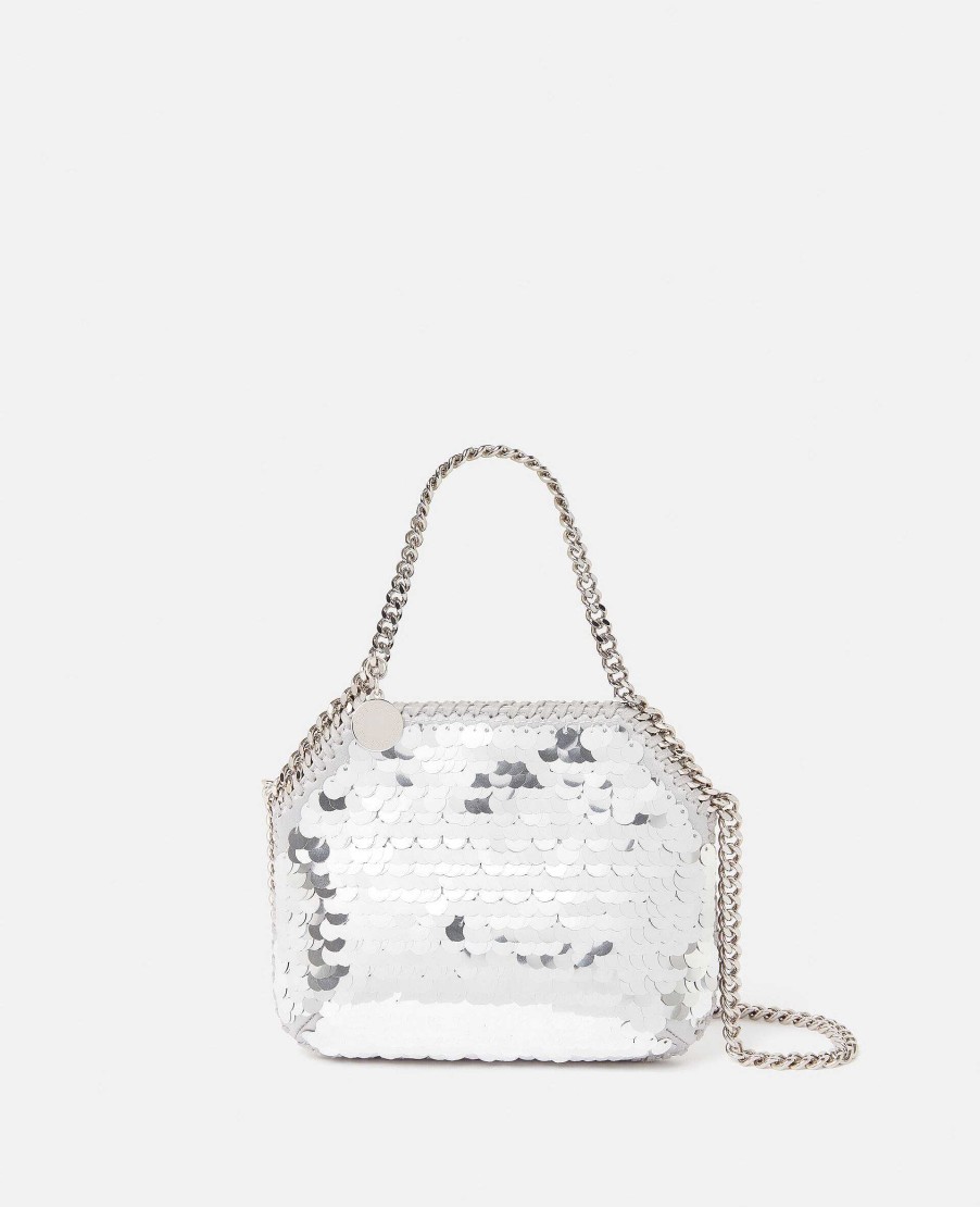 Kvinnor Stella McCartney Ikonisk Falabella | Falabella Oversized Paljett Mini Tote Bag