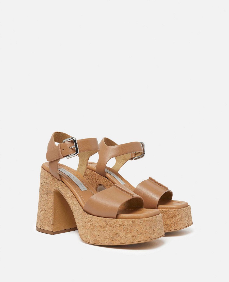 Kvinnor Stella McCartney Halar | Skyla Plattformsandaler Med Spannade