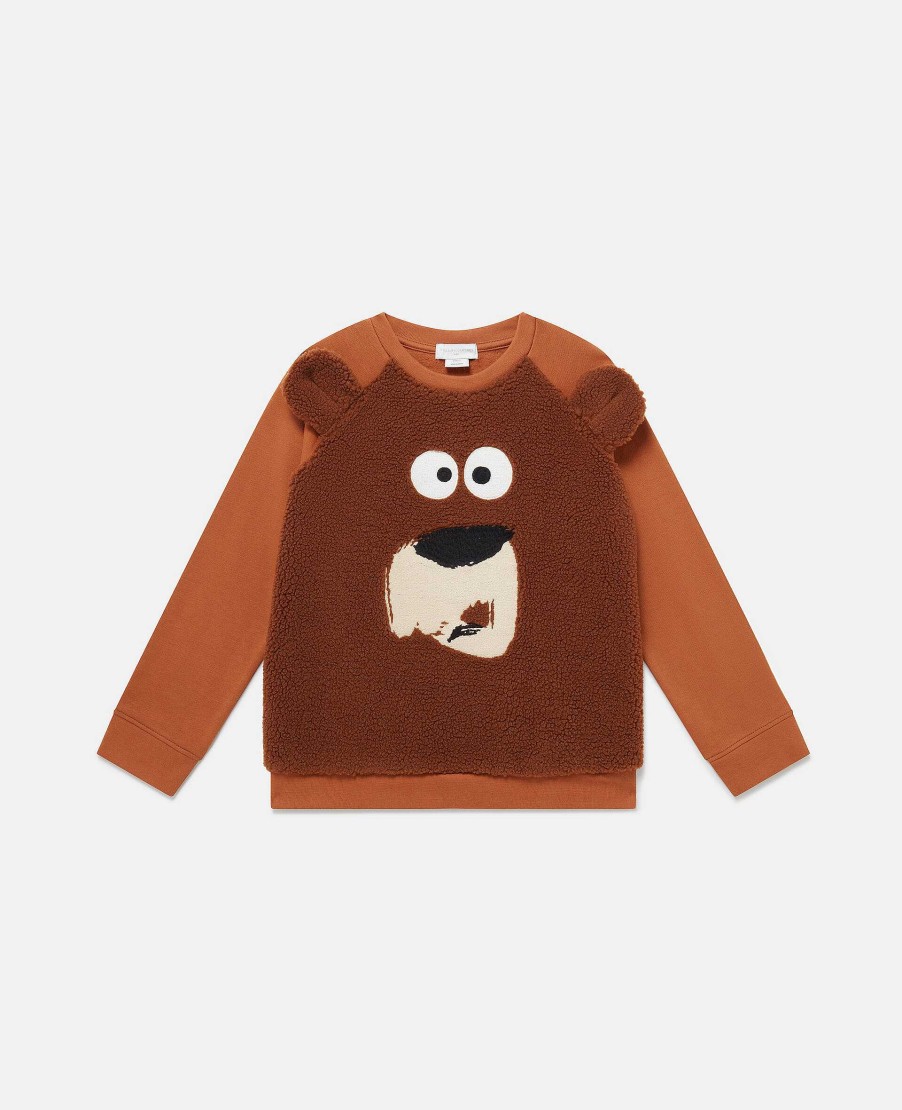 Barn Stella McCartney T-Shirts Och Troja | Grizzly Bear Fleece Troja