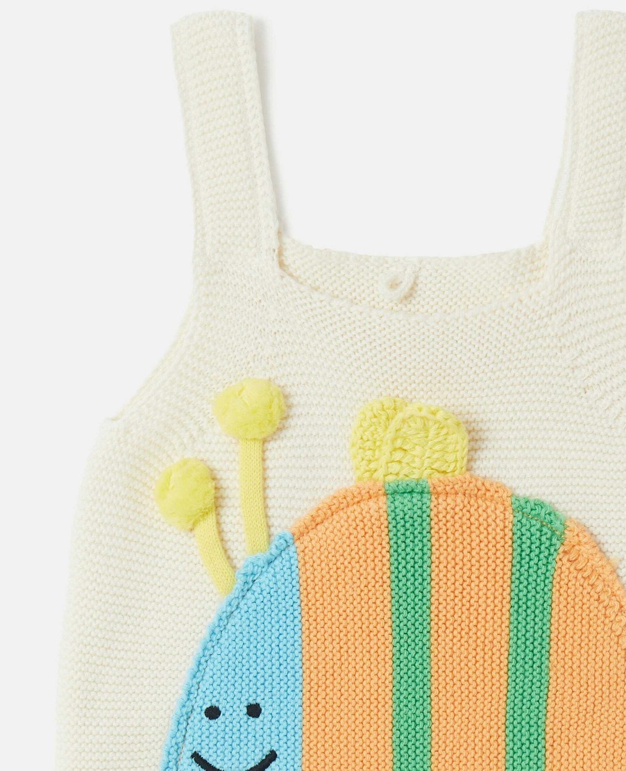 Barn Stella McCartney Baby Boys | Randig Body Med Humlemotiv