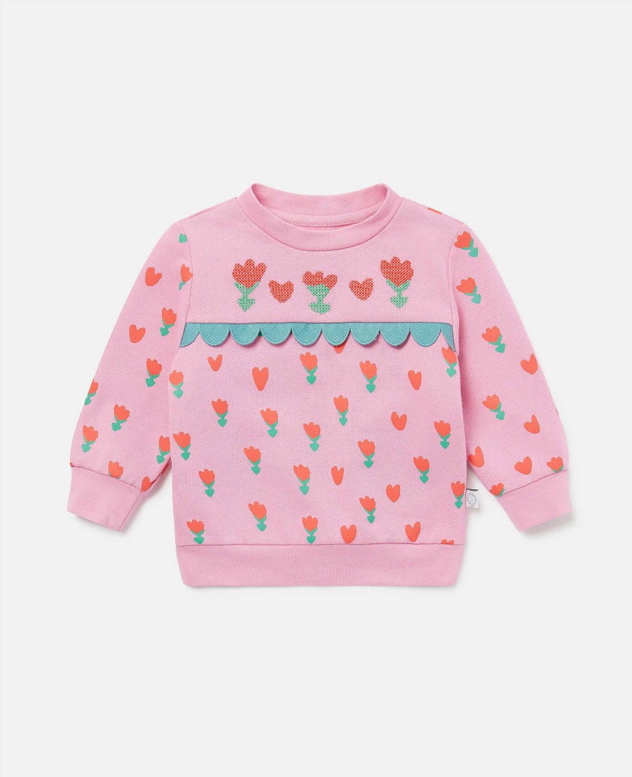 Barn Stella McCartney Baby Flickor | Tulpantryckt Troja