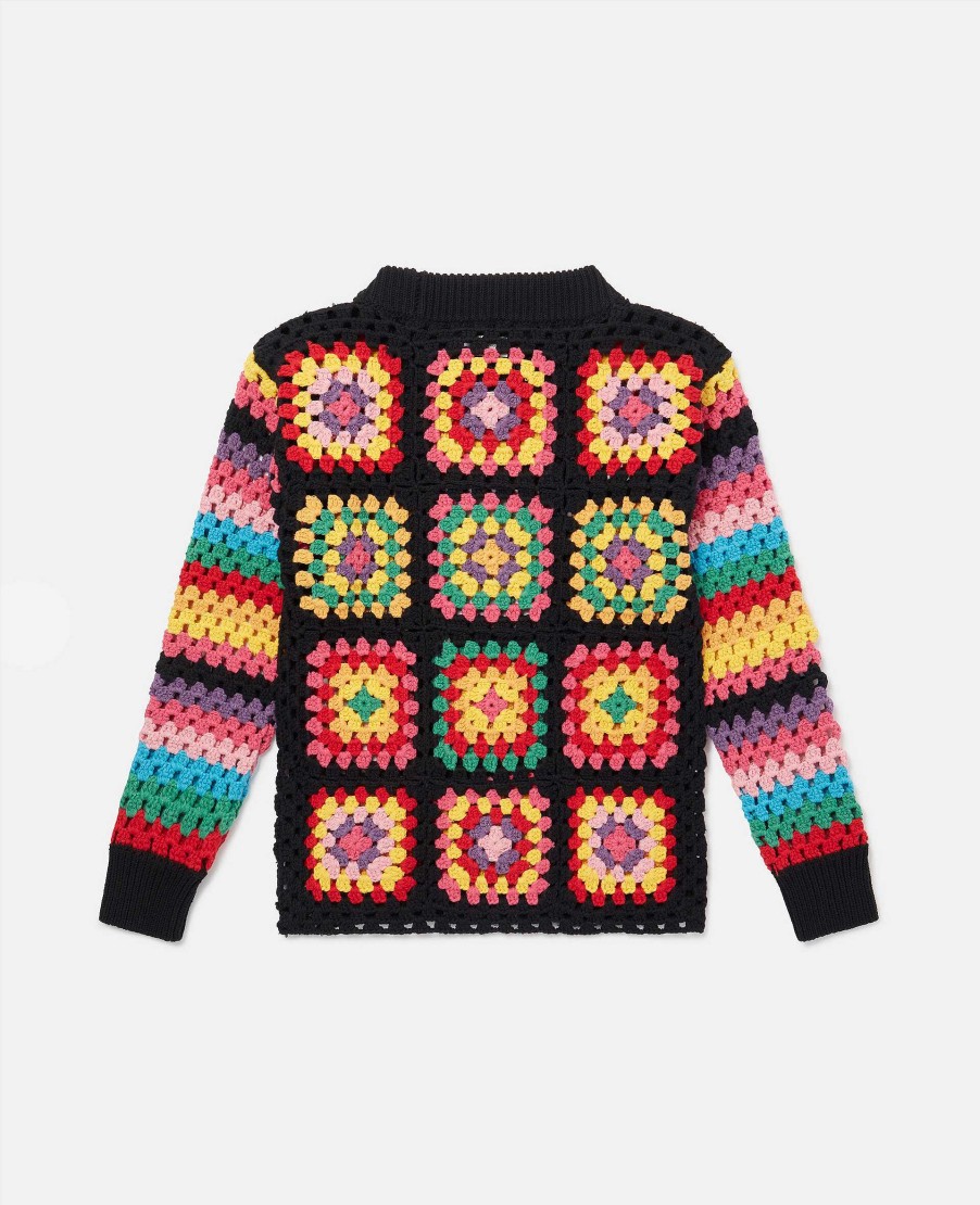 Barn Stella McCartney Trojor Och Koftor | Granny Square Virkad Troja