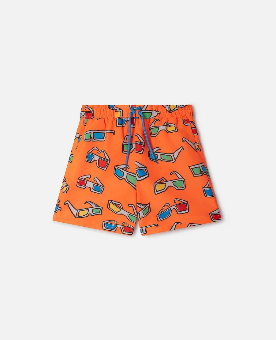 Barn Stella McCartney Byxor Och Shorts | 3D-Glasogon Badbyxor