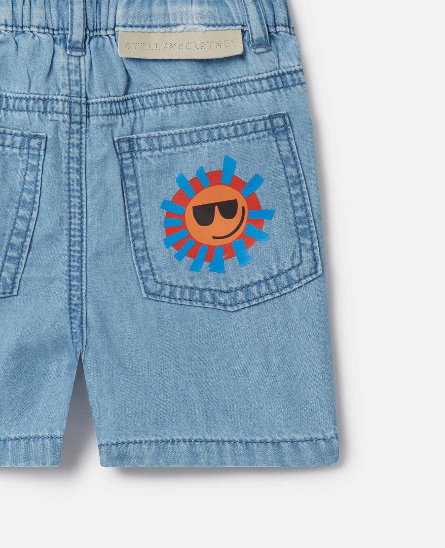 Barn Stella McCartney Baby Boys | Sunshine Print Jeansshorts