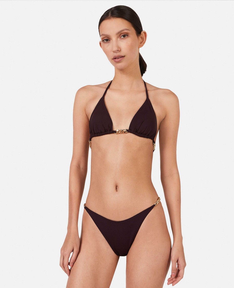 Kvinnor Stella McCartney Badklader | Falabella Chain Triangle Bikinitopp