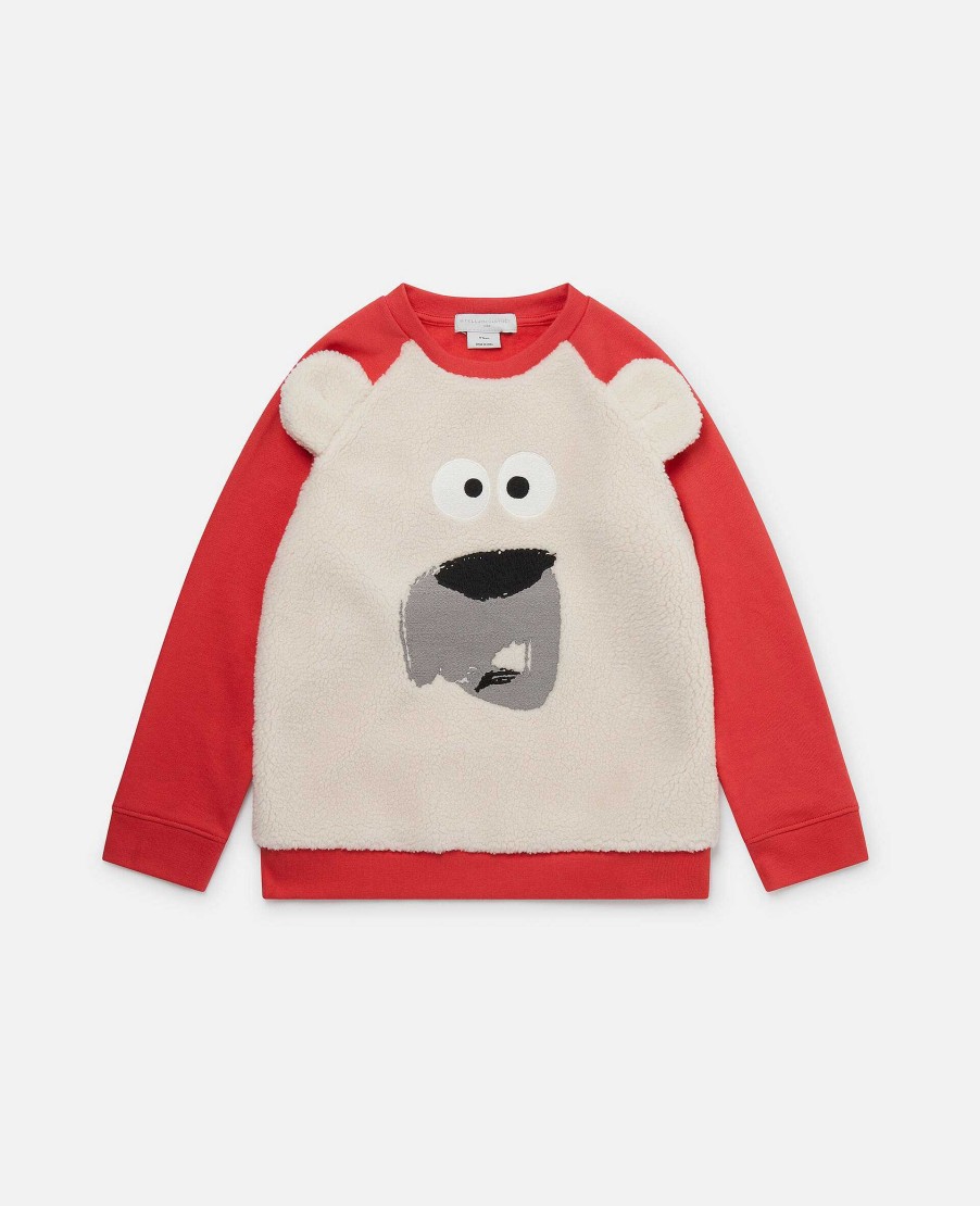 Barn Stella McCartney T-Shirts Och Troja | Polar Bear Fleece Troja