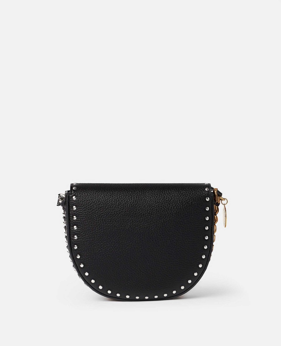 Kvinnor Stella McCartney Crossbody-Vaskor | Frayme Dubbade Grainy Alter Mat Medium Flap Axelvaska