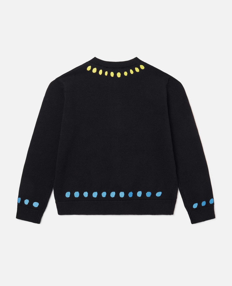 Barn Stella McCartney Trojor Och Koftor | Tulpan Applique Cardigan