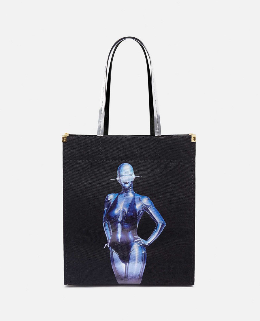 Unisex Stella McCartney Pasar | Sexig Robot Grafisk Tygvaska I Organisk Bomull