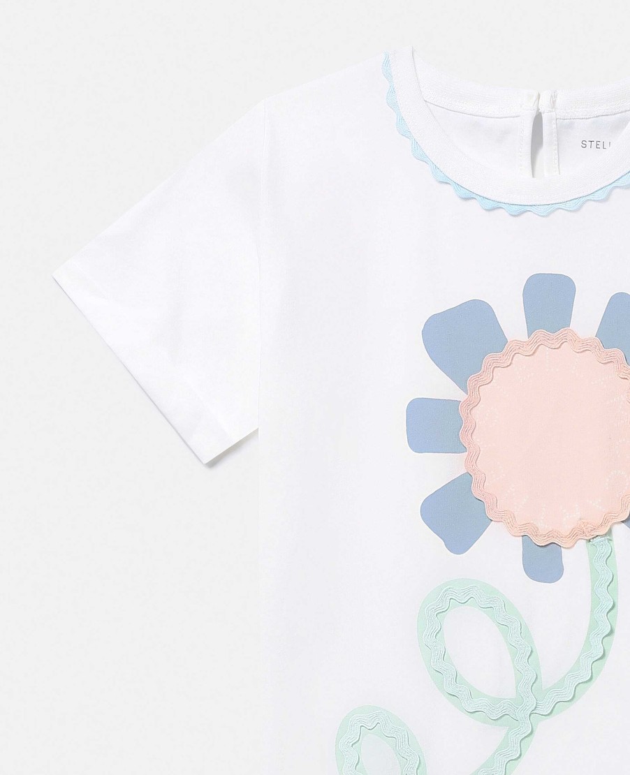 Barn Stella McCartney T-Shirts Och Toppar | Grafisk Blomma T-Shirt