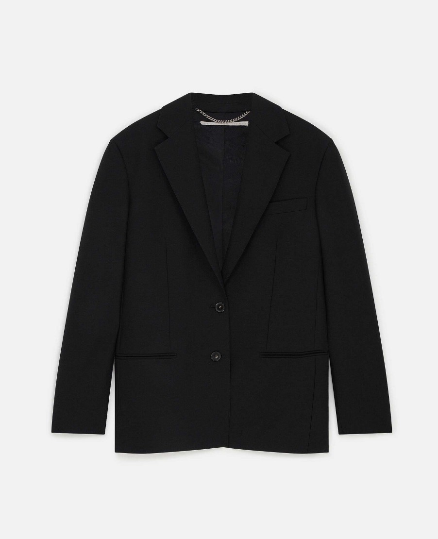 Kvinnor Stella McCartney Skradderi | Prince Of Wales Check Oversized Blazer