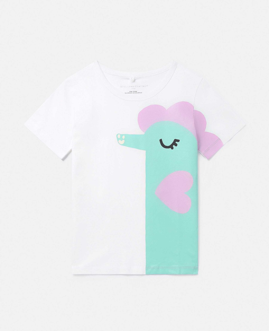 Barn Stella McCartney T-Shirts Och Toppar | Seahorse Motiv T-Shirt